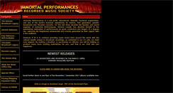 Desktop Screenshot of immortalperformances.org